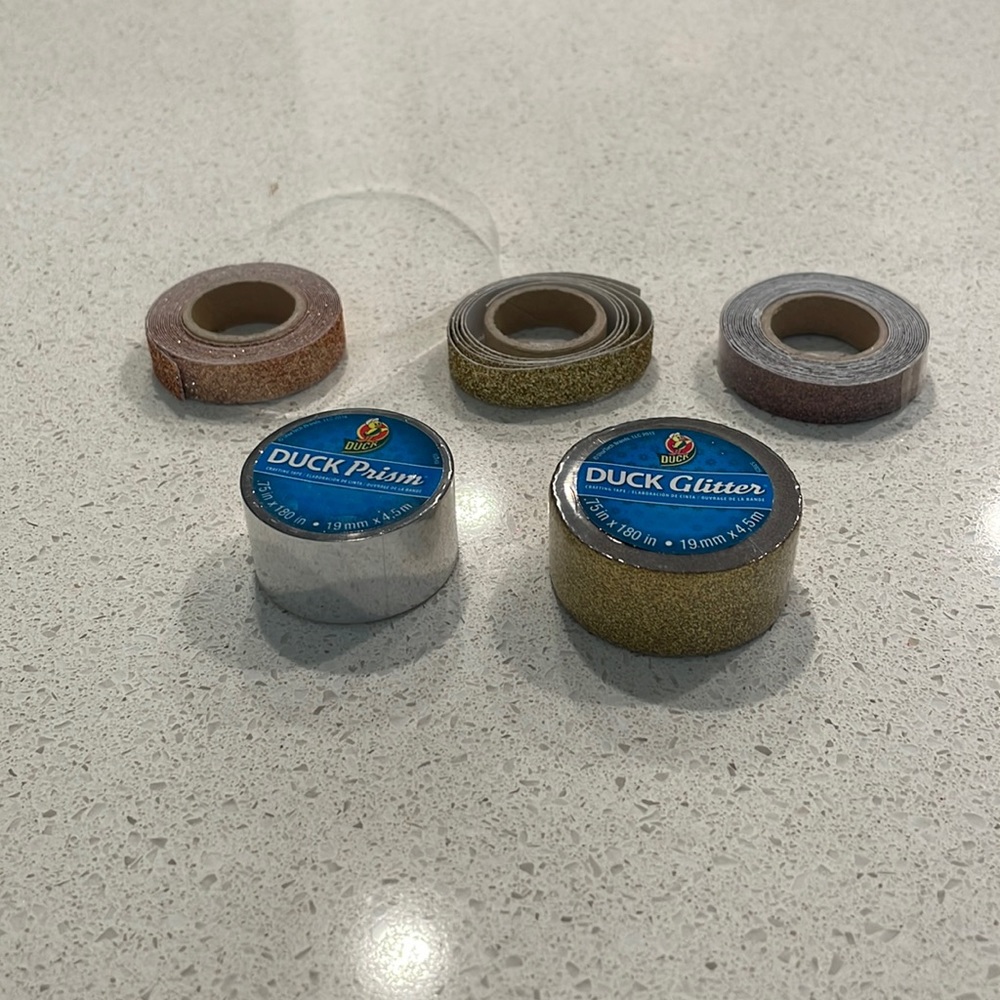 Glitter washy tape bundle